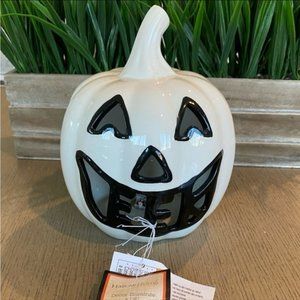NEWHalloween  Ceramic Pumpkin LED Lighted Decor